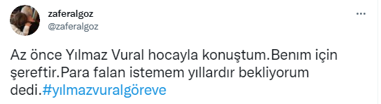 Yılmaz Vural'dan 'Milli Takım' paylaşımı